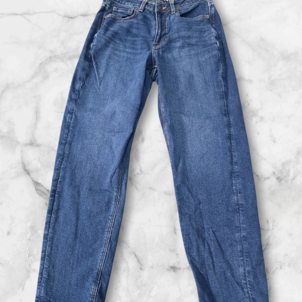 American Eagle Outfitters Blue Denim Stretch High Rise Jeans ( SIZE:4)